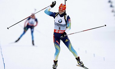 Украинка Валя Семеренко – чемпионка мира по биатлону