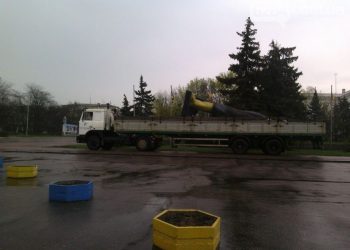 Краматорские активисты избавились от Ленина