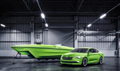 Skoda презентовала гибридную яхту VisionSea