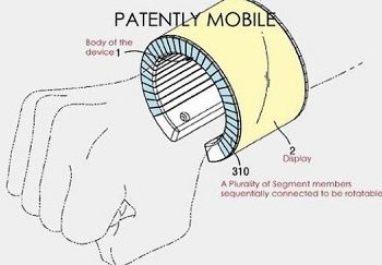 Samsung ведет разработку смартфона, который принимает вид наручного браслета