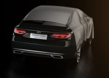 Компания Geely опубликовала кусочек нового Emgrand Concept