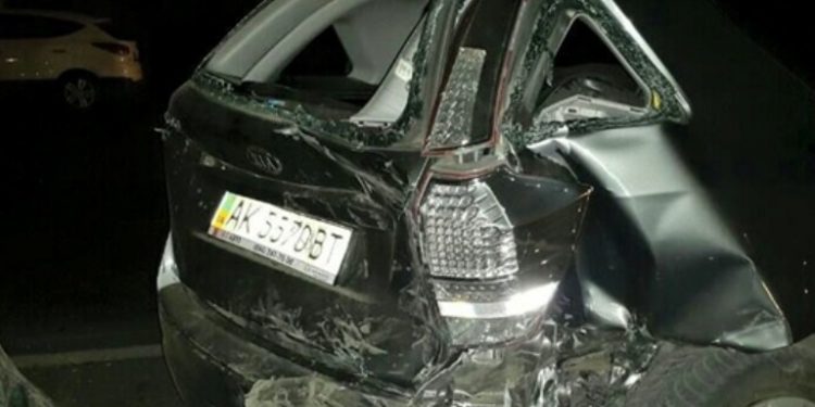 В Киеве оперативник на Infiniti разбил четыре авто