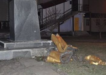 В Запорожской области восстановлен памятник Ленину