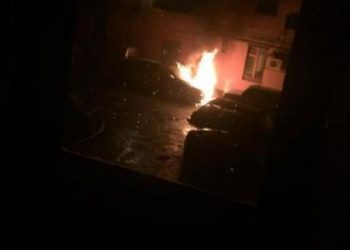 В Харькове сгорел LEXUS турецкого консульства