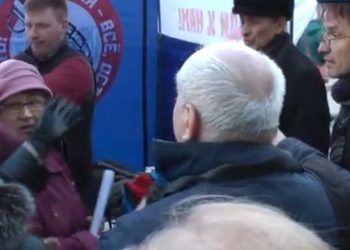 В Москве граждане прогнали «Новоросса», собиравшего деньги для войны на Донбассе
