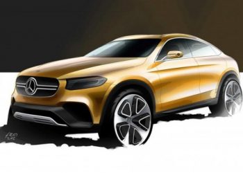 Опубликовано первое изображение нового кроссовера – Mercedes-Benz GLC Coupe