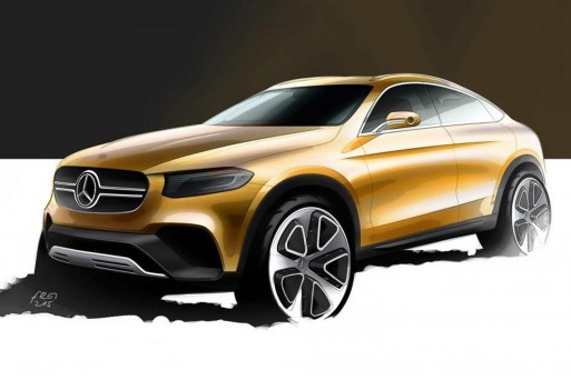 Опубликовано первое изображение нового кроссовера – Mercedes-Benz GLC Coupe