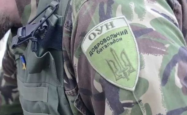 Бойцы батальона ОУН против вхождения в состав ВСУ