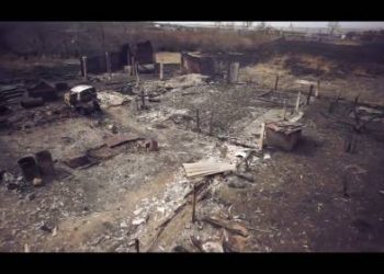 В сети появилось видео ужасающих последствий пожаров в Хакассии