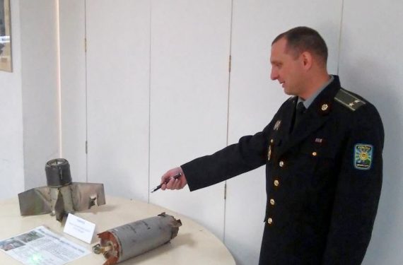 В Киев привезли российскую ракету, которой боевики обстреляли «Айдар»