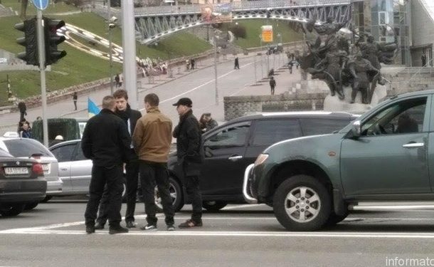 Сын Президента попал в аварию в центре Киева