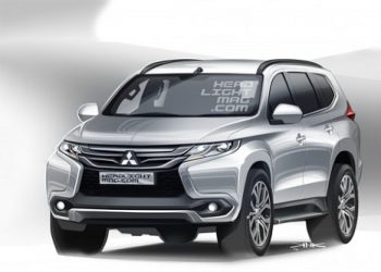Опубликованы скетчи нового Mitsubishi Pajero Sport