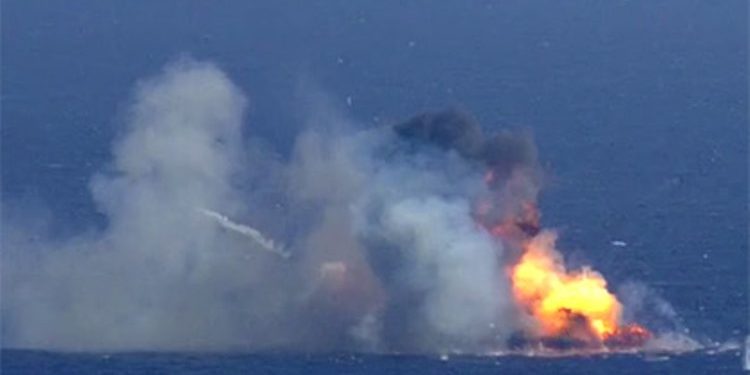 Компания SpaceX показала видео аварии при посадке первой ступени Falcon 9