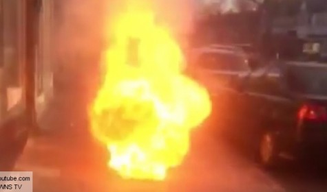 Англичанин снял на видео городской "вулкан"
