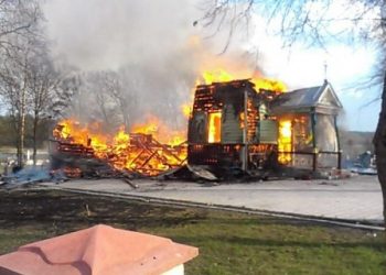 В Тернопольской области сгорел храм