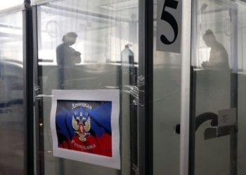 В Торез привезли бюллетени для «референдума» с отметками о присоединении к России