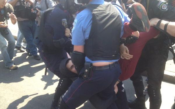 В Киеве на митинге коммунистов произошла драка