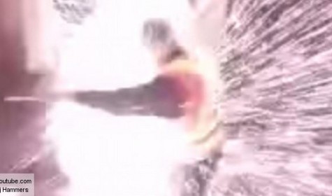 В сети появилось видео со взрывом мусорного бака в метро