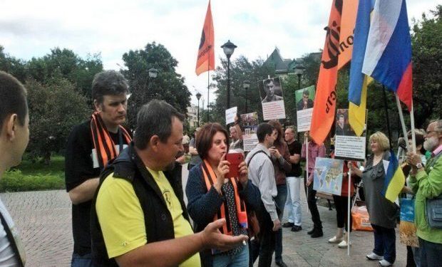 В Москве избили участников проукраинского пикета