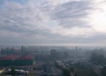 В Быковне под Киевом горела сухая трава