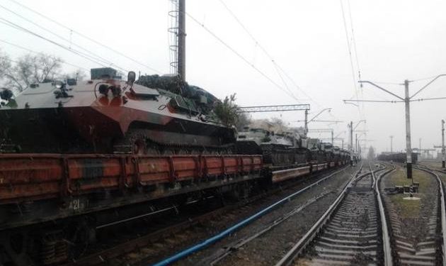 Боевики получили подкрепление из РФ в виде эшелона танков и САУ