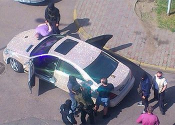 В Минске задержан россиянин на машине со стразами