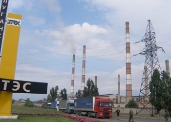 Часть Луганщины без воды и света в результате обстрела ТЭС г. Счастье