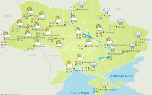 С завтрашнего дня в Украину возвращается жара