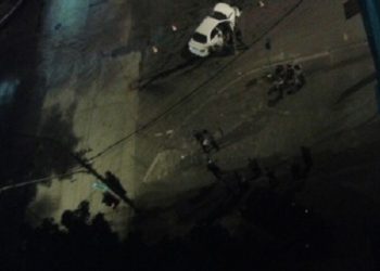 В Мариуполе пьяний военный на джипе столкнулся с легковым автомобилем