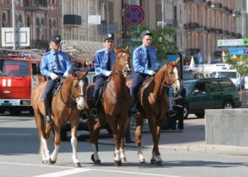 В Киеве будут работать полицейские патрули на конях