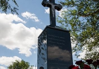 На месте гибели Кузьмы Скрябина появился памятник