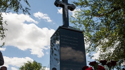На месте гибели Кузьмы Скрябина появился памятник