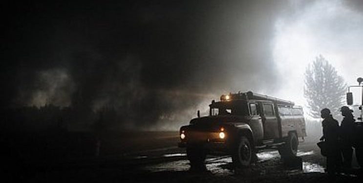 В Киеве произошел масштабный пожар на складах