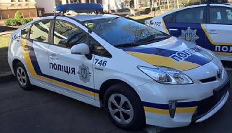 Украинская полицейская машина