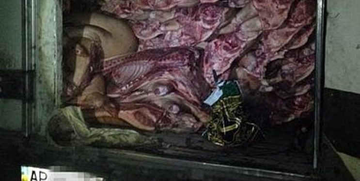 Контрабанду мяса задержали в районе АТО