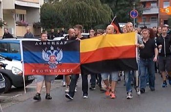 В Германии неонацисты вышли на марш с флагом ДНР