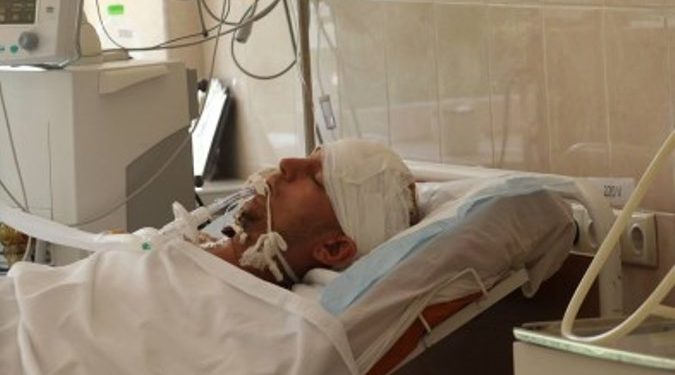 В Днепропетровск доставили тяжелораненых солдат