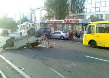 В Донецке случилось масштабное ДТП