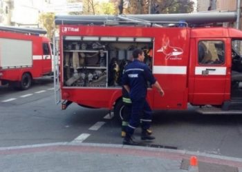 В центре Киева горело офисное здание
