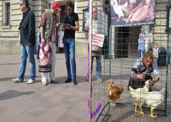 Активисты во Львове требовали отмены званий для трех украинских артисток