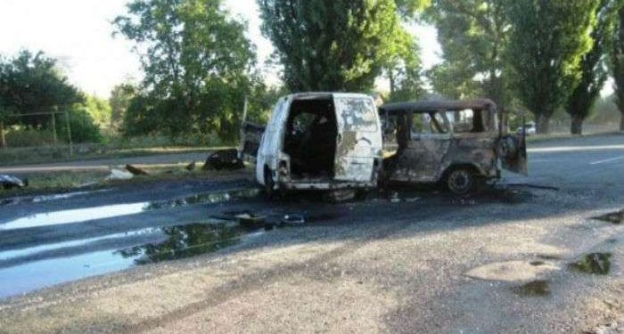 Солдат Правого сектора протаранил авто военных в Днепропетровской области