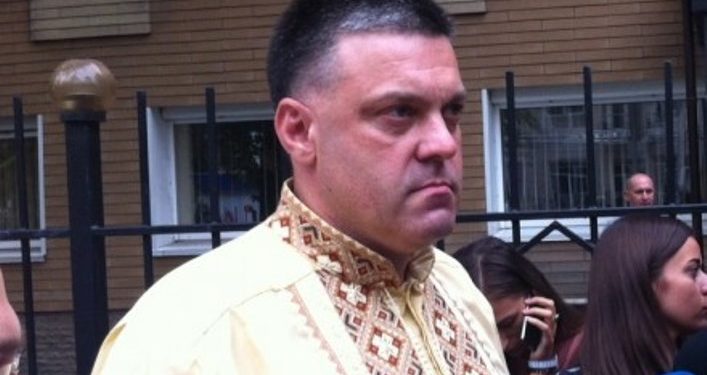 Тягнибок пришел на допрос в следственное управление МВД
