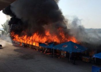 В Запорожье горел ночной клуб