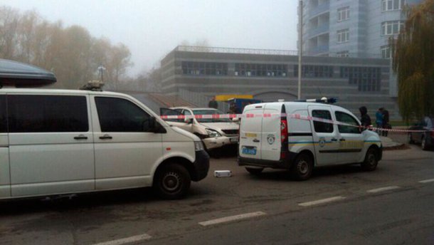 Взрыв в Киеве, пострадал мужчина