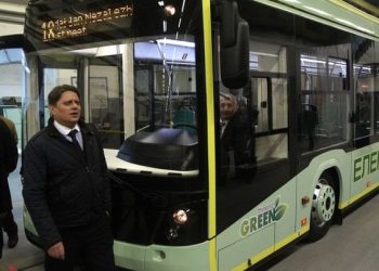 Во Львове появился первый украинский электробус