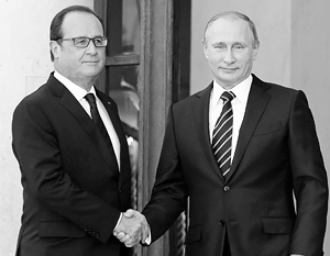 Путин и Олланд поговорили в Кремле больше двух часов