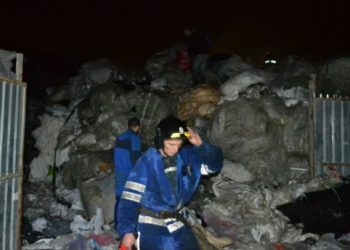В Одессе вспыхнул пожар на Суперфосфатном заводе