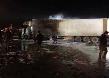 Появилось видео взрыва украинского грузовика в Стамбуле