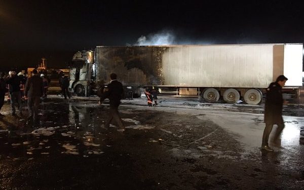 Появилось видео взрыва украинского грузовика в Стамбуле