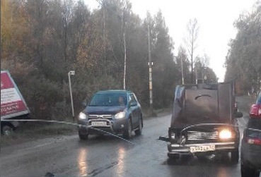 Гололёд стал причиной массовой аварии в Санкт-Петербурге